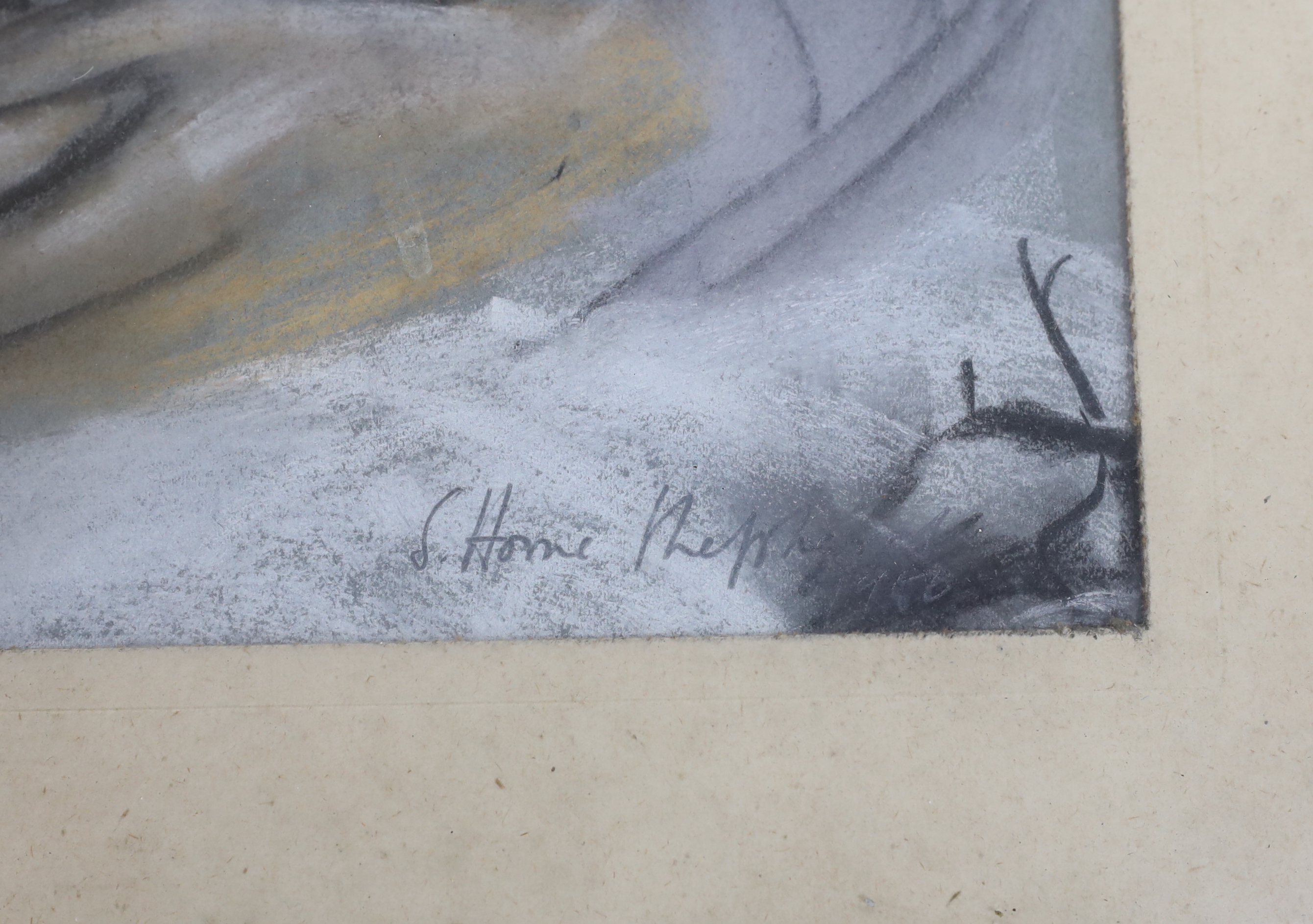 Sidney Horne Shepherd (1909–1993), pastel, Study of a girl, signed, 45 x 29cm
